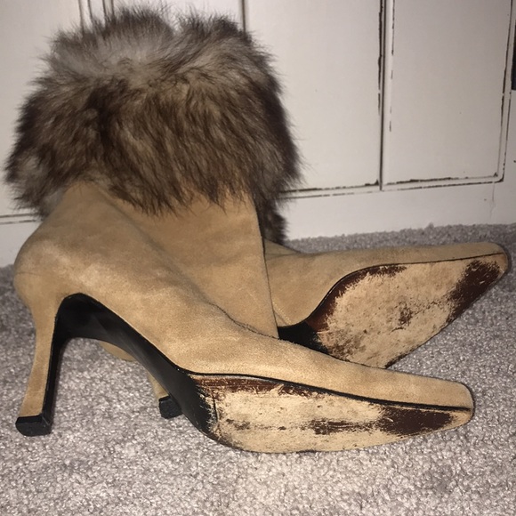 Fur cuff booties Stuart Weitzman - Picture 7 of 8